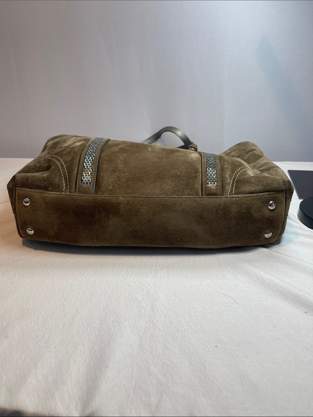 Coach G05J-8B32 Vintage Suede Brown Leatherware 1941 Y2K Shoulder Bag - Picture 7 of 10